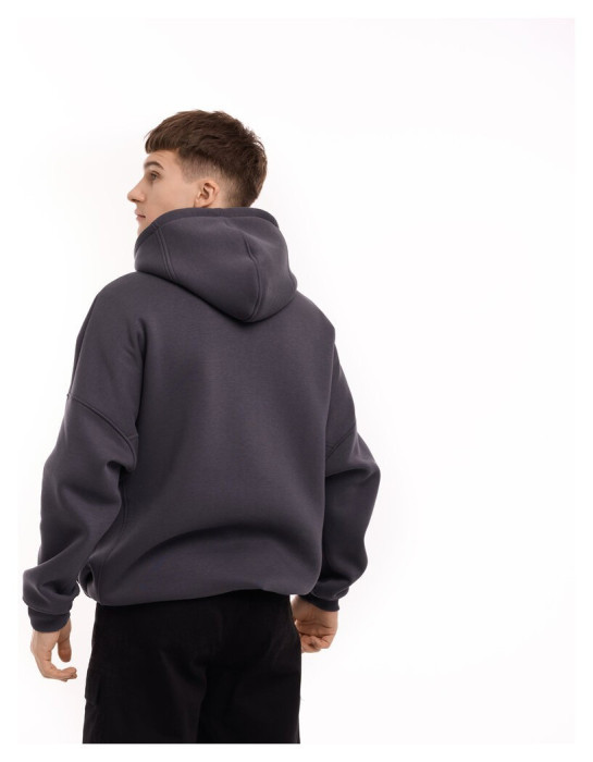 Графитовый худой оверсайз для мужчин Pobedov Urbanist. Худые большого размера зимнее