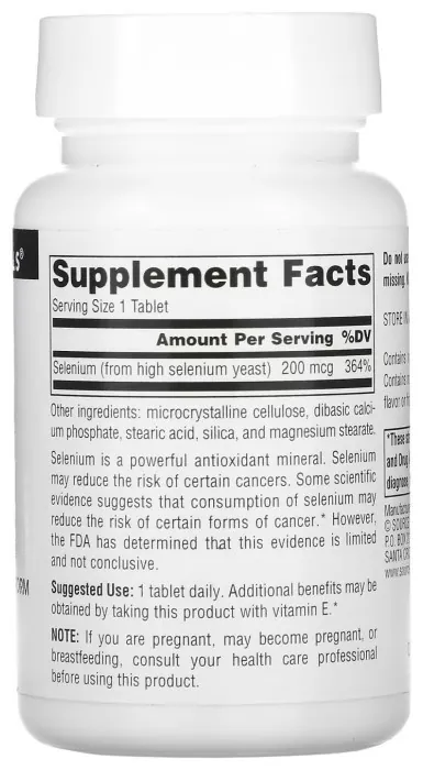 Selenium 200mcg - 60 tabs