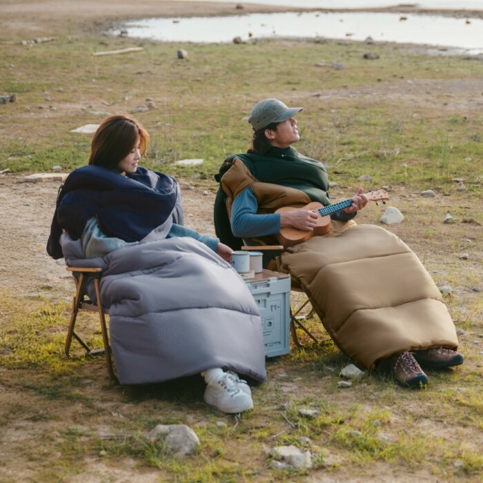 Спальник с капюшоном Naturehike Sunny Day PL02 U450 CNK2550WS028, (3,9 ° C), левый, голубовато-синий