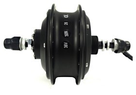 Мотор GP 36G27R редукторный 36В 350Вт, задний, 36H 12G под трещотку