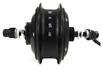 Мотор GP 36G27R редукторный 36В 350Вт, задний, 36H 12G под трещотку