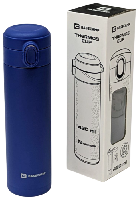 Термокружка BaseCamp Thermos Cup, 0.42 L, Blue