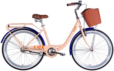 Велосипед ST 26" Dorozhnik LUX Velosteel рама-17" пудровый 2025