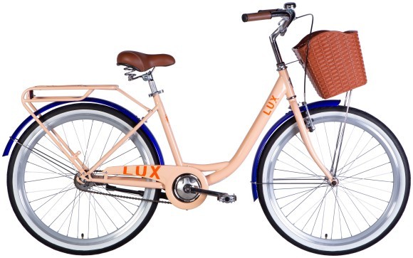 Велосипед ST 26" Dorozhnik LUX Velosteel рама-17" пудровий 2025, укр