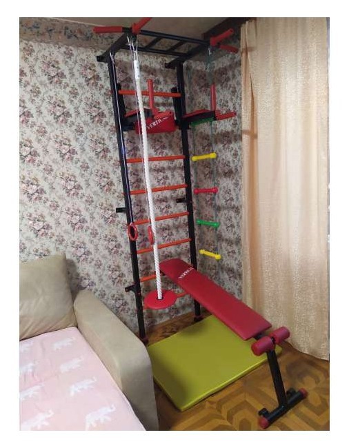 Акція! Шведська стінка RN-Sport RED + навісний набір