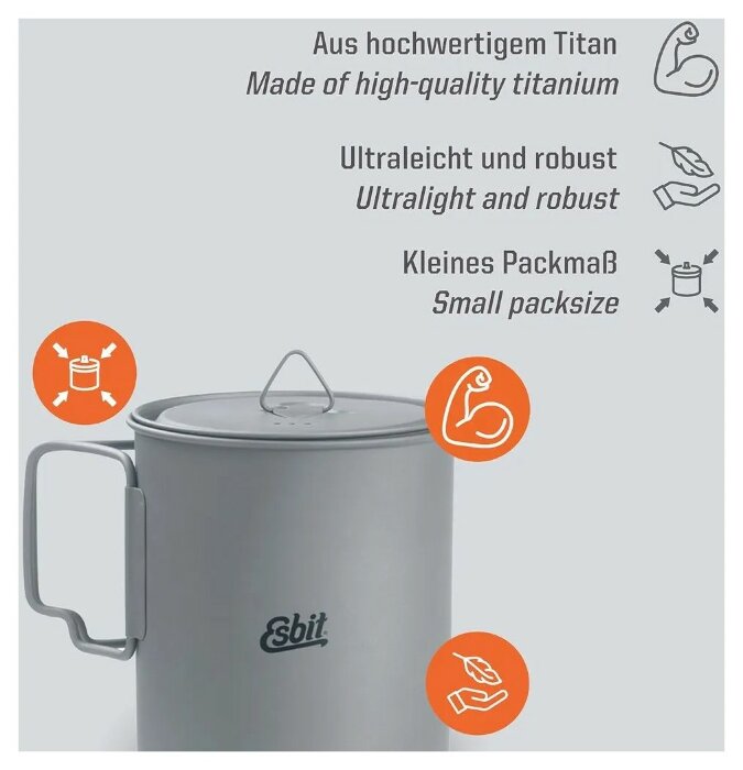 Казанок Esbit PT750-TI