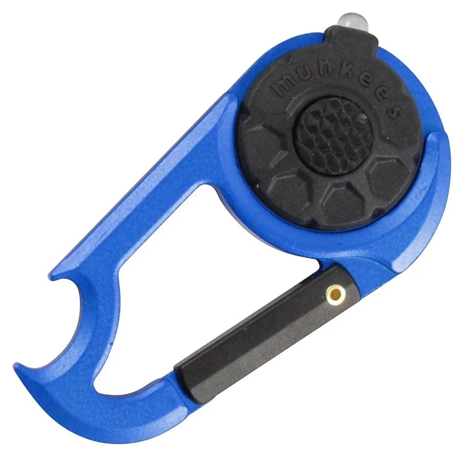 Munkees 1089 брелок-фонарик Carabiner LED with Bottle Opener NEW dark blue (1089-NEW-DB)
