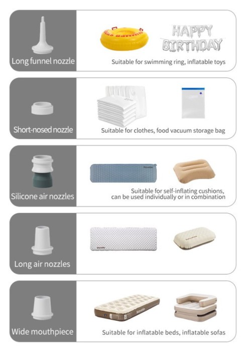 Багатофункціональний повітряний насос-ліхтар Naturehike CNK2550ZM012, зелений