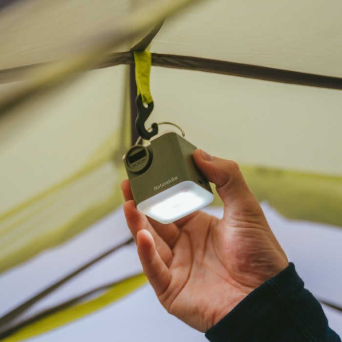 Багатофункціональний повітряний насос-ліхтар Naturehike CNK2550ZM012, зелений, укр, укр