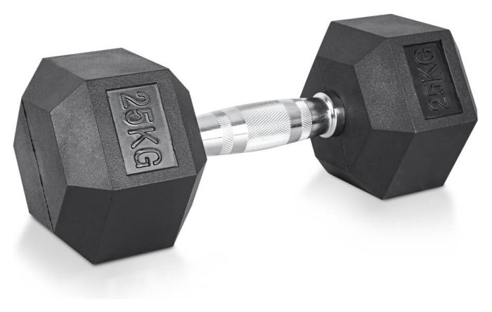 Гантель шестигранна inSPORTline Hexclusive 25 кг