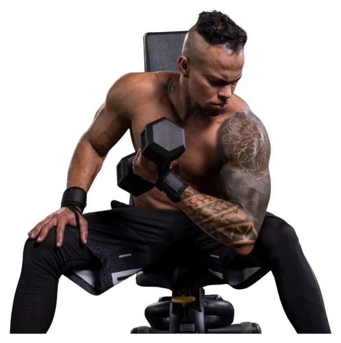 Гантель шестигранна inSPORTline Hexclusive 25 кг