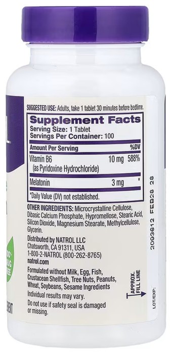 Melatonin 3mg - 100 tabs