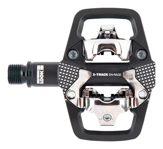 Педали Look X-TRACK EN-RAGE BLACK, алюминий, ось chromoly 9/16", черная
