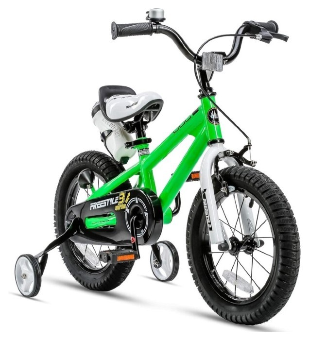 Велосипед RoyalBaby FREESTYLE 16", OFFICIAL UA, зелений, укр, укр