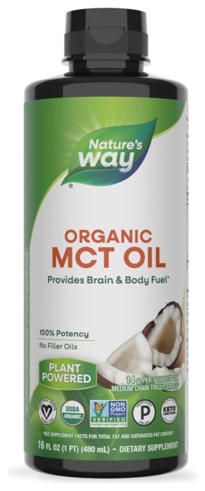100% Organic MCT Oil - 16 oz (До 09.26)