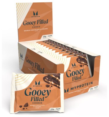 Protein Filled Cookie - 12x75g Double Chocolate and Caramel (До 10.26)