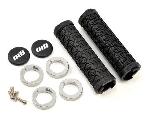 Гріпси ODI SDG LOCK-ON GRIPS Black w/Purple Clamps (чорні з фіолетовими замками)