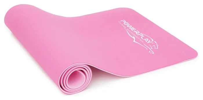 Коврик для йоги та фітнесу PowerPlay 4150 TPE Premium Performance Mat Розовий (183x61x0.6 см.)