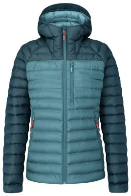 Легкий жіночий пуховик Rab Microlight Alpine Jacket Wmns, Orion Blue/Citadel, 10