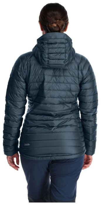 Легкий жіночий пуховик Rab Microlight Alpine Jacket Wmns, Orion Blue/Citadel, 10