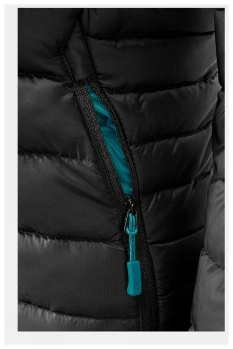 Легкий жіночий пуховик Rab Microlight Alpine Jacket Wmns, Orion Blue/Citadel, 10