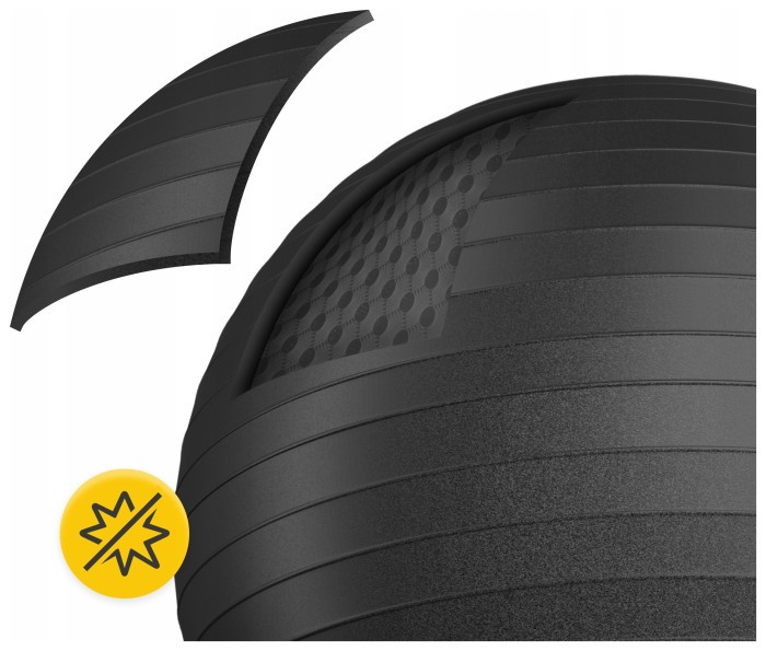 М'яч для фітнесу (фітбол) 4FIZJO 85 см Anti-Burst Black (P-5907222931516)