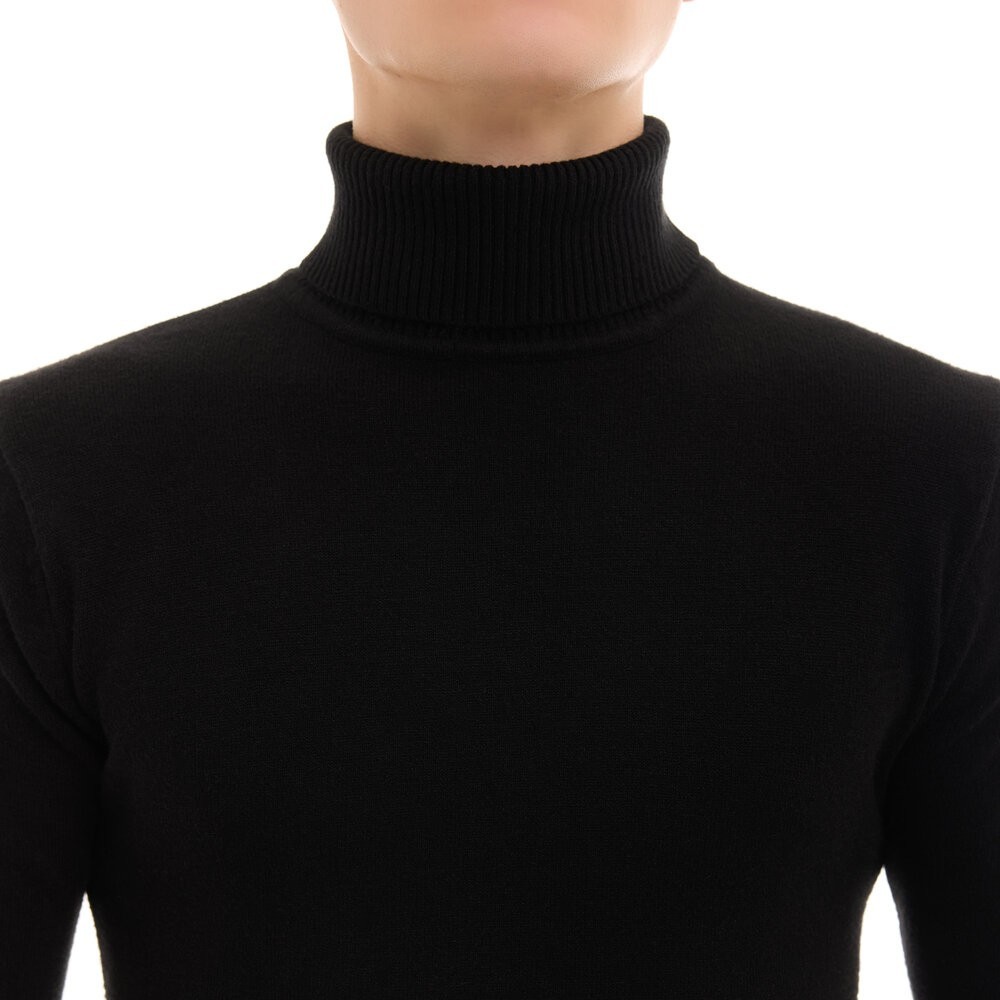 Чоловічий гольф Pobedov Neck. Чорний гольф для чоловіків осінній весняний, укр, укр