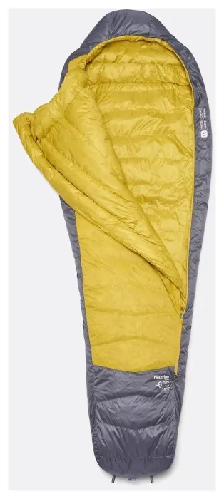 Спальний мішок Rab Neutrino (-6°C) Left Zip, Regular, Graphene/Dark Pollen