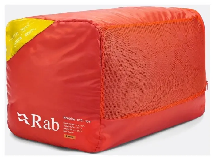 Спальний мішок Rab Neutrino (-6°C) Left Zip, Regular, Graphene/Dark Pollen