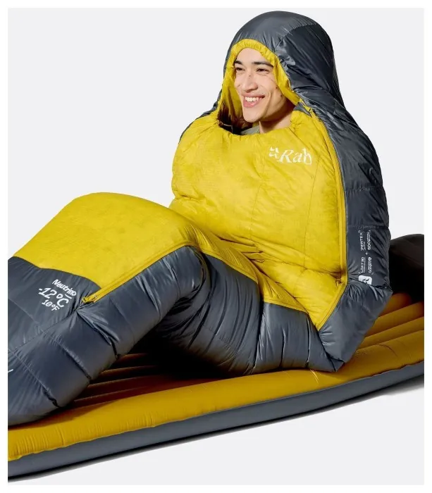 Спальний мішок Rab Neutrino (-6°C) Left Zip, Regular, Graphene/Dark Pollen