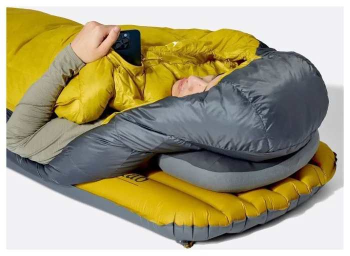 Спальний мішок Rab Neutrino (-6°C) Left Zip, Regular, Graphene/Dark Pollen