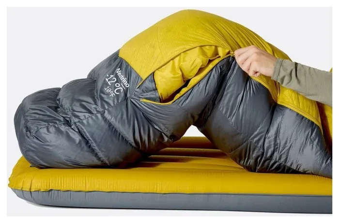 Спальний мішок Rab Neutrino (-6°C) Left Zip, Regular, Graphene/Dark Pollen