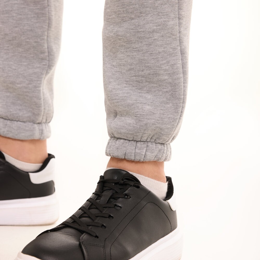 Чоловічі штани джогери з кишенями сірий меланж Pobedov 007 ЗИМА