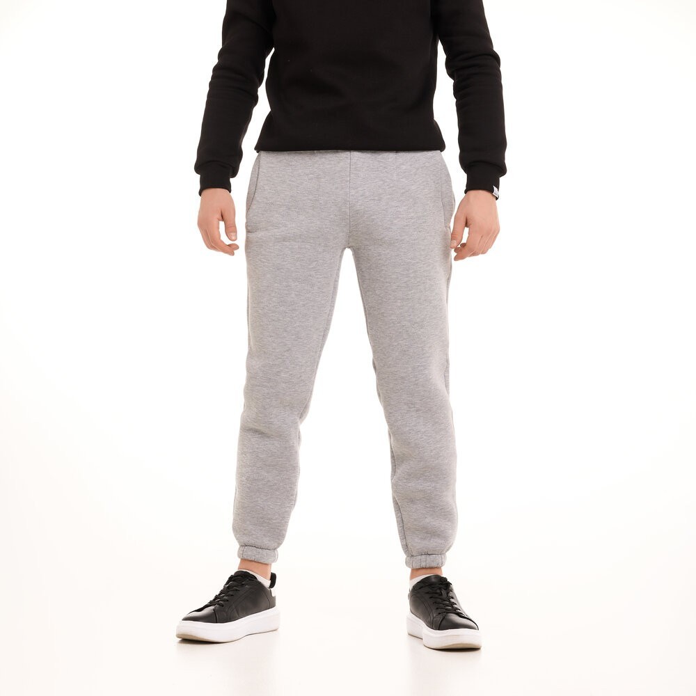 Чоловічі штани джогери з кишенями сірий меланж Pobedov 007 ЗИМА, укр, укр