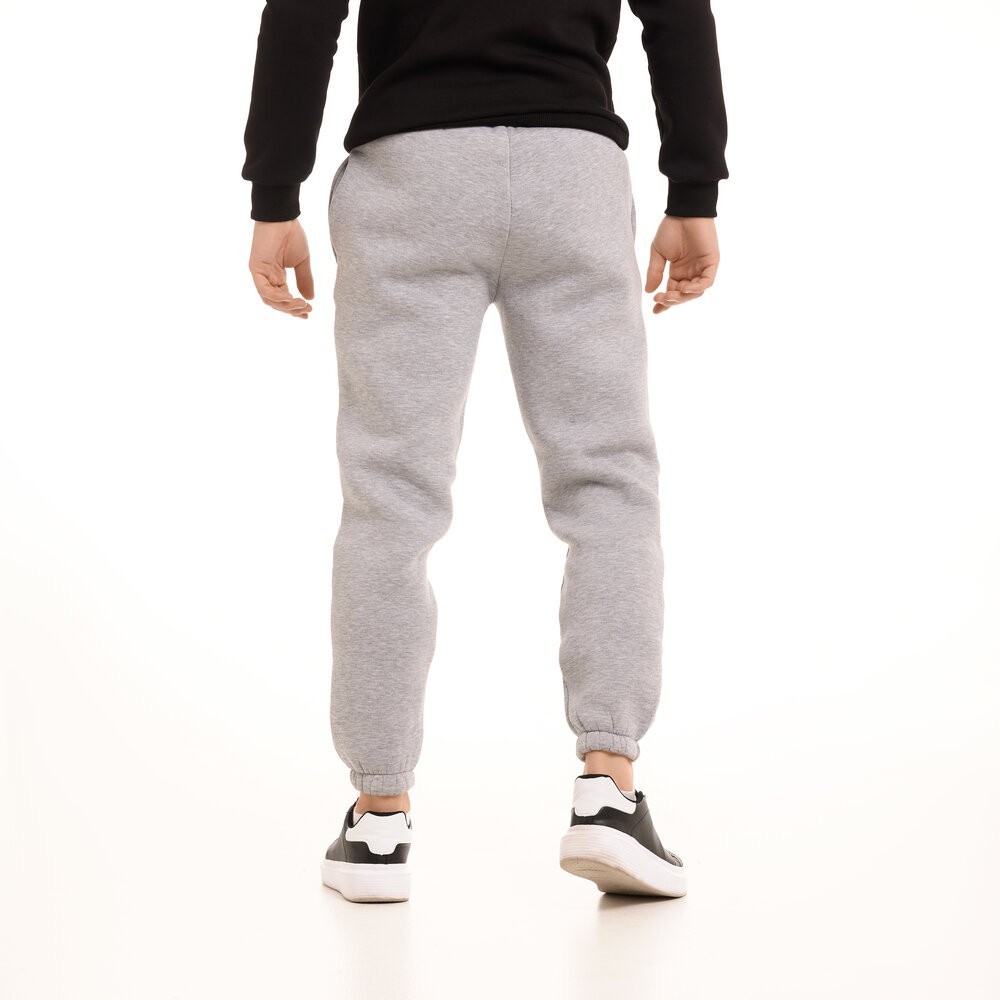 Чоловічі штани джогери з кишенями сірий меланж Pobedov 007 ЗИМА, укр, укр