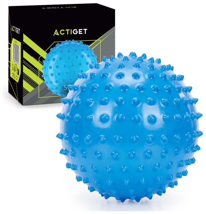 М'яч для пілатесу, йоги, реабілітації Actiget 20 см масажний ACT0152 Blue
