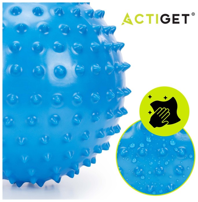 М'яч для пілатесу, йоги, реабілітації Actiget 20 см масажний ACT0152 Blue