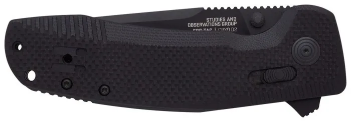 Розкладний ніж SOG TAC XR, Black/Partially Serrated