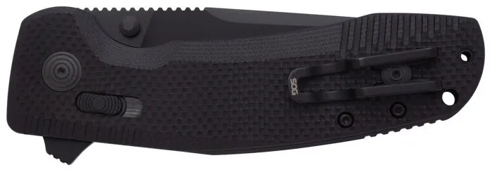 Розкладний ніж SOG TAC XR, Black/Partially Serrated