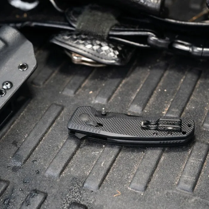 Розкладний ніж SOG TAC XR, Black/Partially Serrated