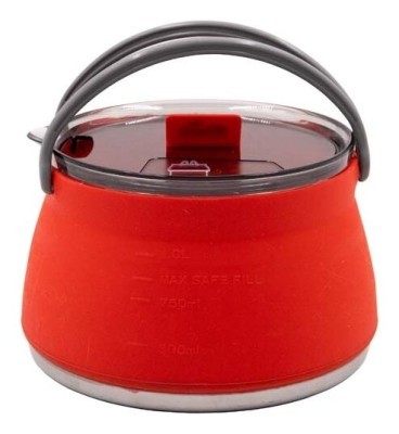 Чайник TRAMP силиконовый с металлическим дном 1л, Терракотовый