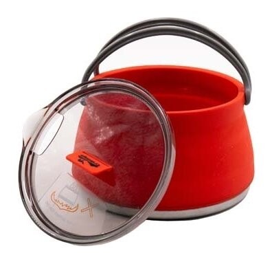 Чайник TRAMP силиконовый с металлическим дном 1л, Терракотовый