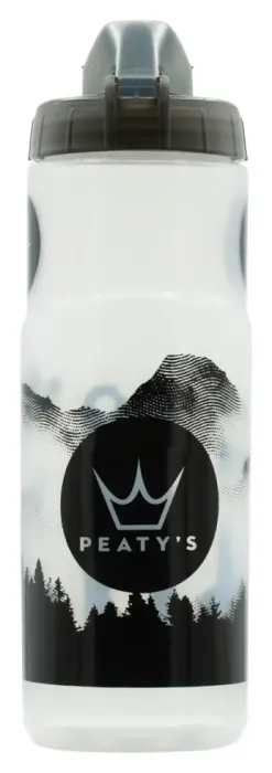 Фляга Peaty's x Fidlock Lockin Bottle, Mountains / Clear, 450ml