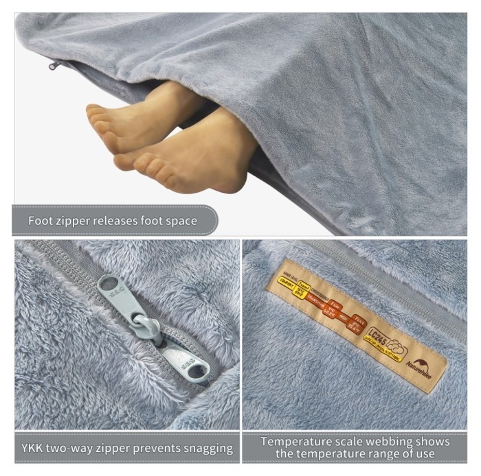 Спальный мешок - подушка Naturehike CNK2300SD022, светло-серый