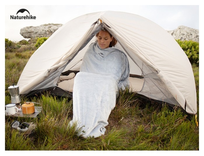 Спальный мешок - подушка Naturehike CNK2300SD022, светло-серый