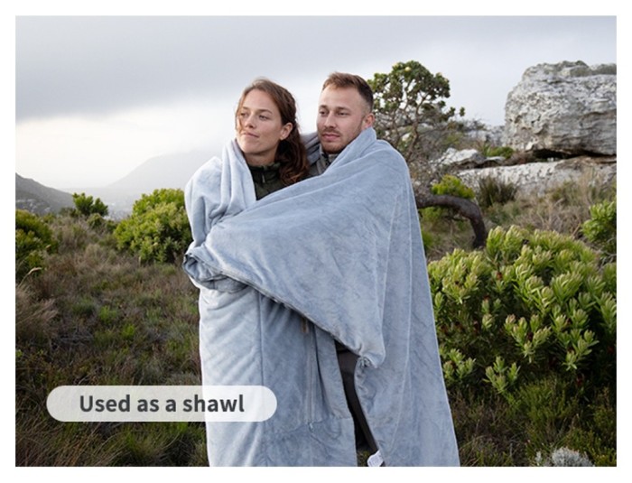 Спальный мешок - подушка Naturehike CNK2300SD022, светло-серый