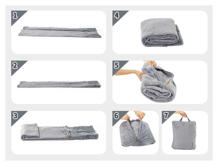 Спальный мешок - подушка Naturehike CNK2300SD022, светло-серый