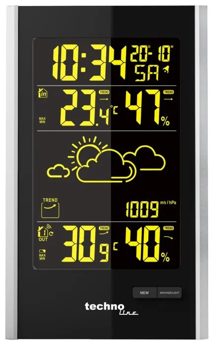 Метеостанция Technoline WS9060 Black/Silver (WS9060)