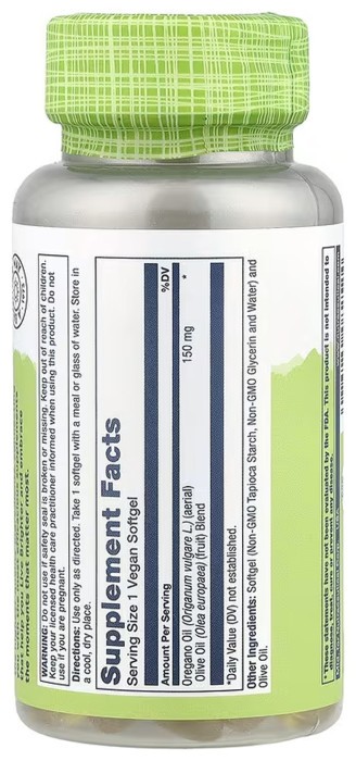 Oil of Oregano 150mg - 60 softgels
