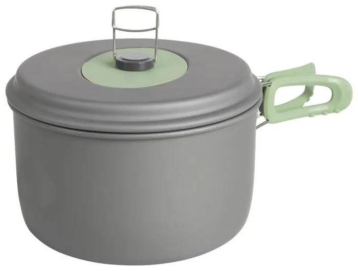 Набор посуды Bo-Camp Explorer XL 4 Pieces Hard Anodized Grey/Green (2200249)